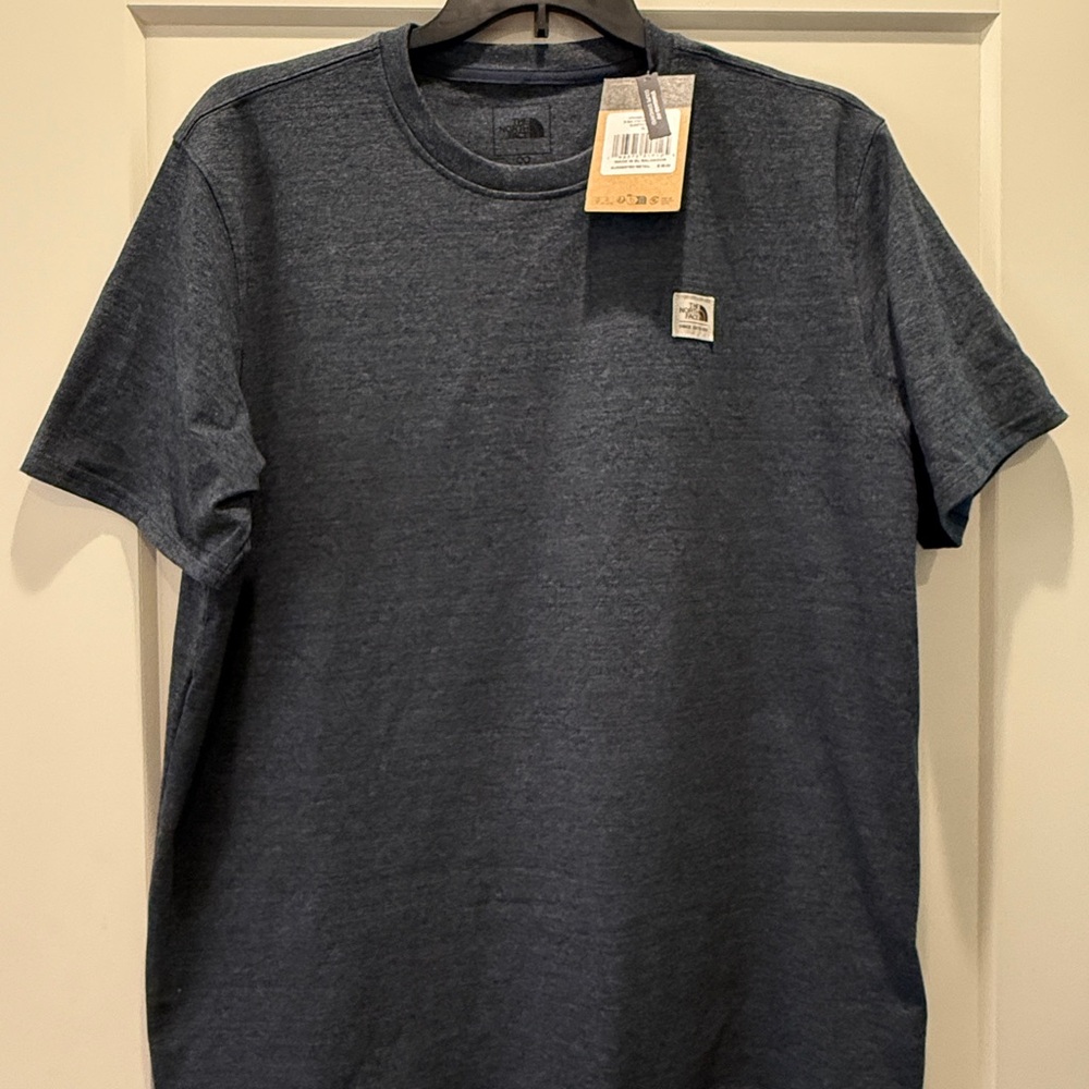 The North Face Heritage Patch Heather Tee - Summit Navy